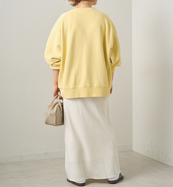  「ロゴ刺繍チュニックスウェット」|プルオーバー|