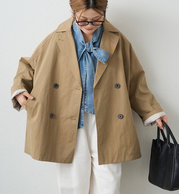  「リラックスミドル丈トレンチコート」|その他|