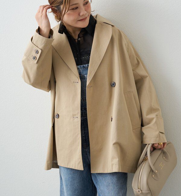  「リラックスミドル丈トレンチコート」|その他|