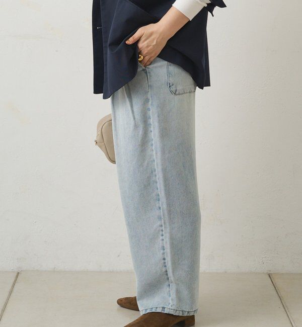  「リヨセル混デニムツータックイージーパンツ」|その他|