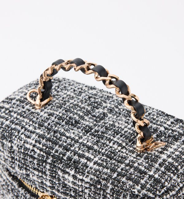  「チャーム付きキルティングバニティバッグ」|ショルダー・メッセンジャー|