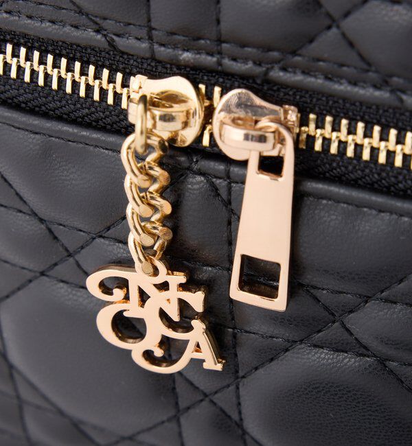  「チャーム付きキルティングバニティバッグ」|ショルダー・メッセンジャー|