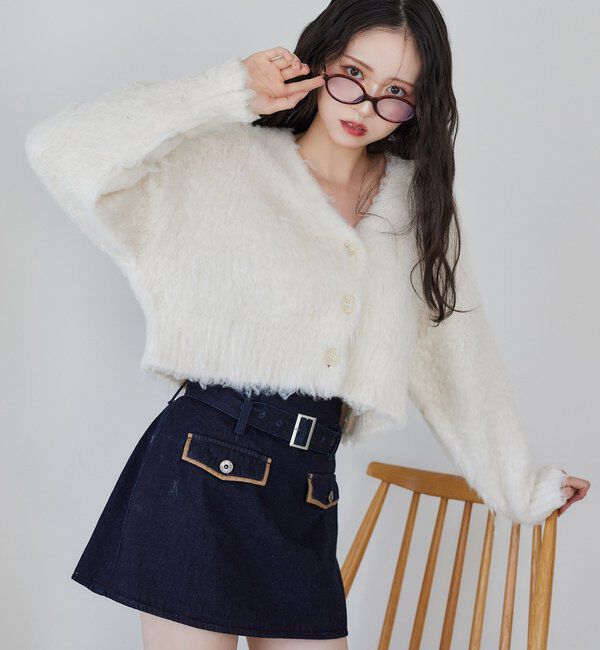  「【即日発送】ベルト付ミニスカート」|スカート|