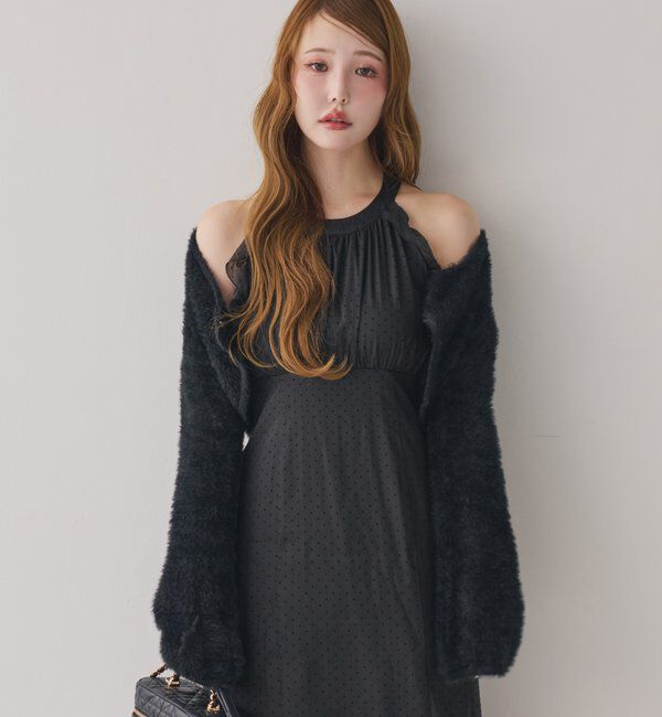  「【ボレロセット】アメスリロングワンピース」|ワンピース|ブラック