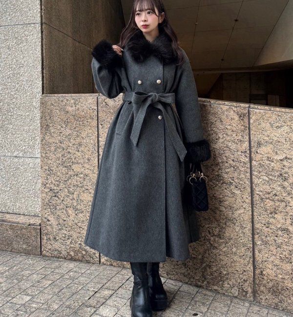  「ファー付マルチロングコート」|その他|
