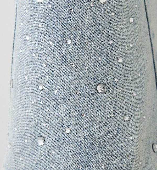  「サイドビジューフレアーデニム」|その他|