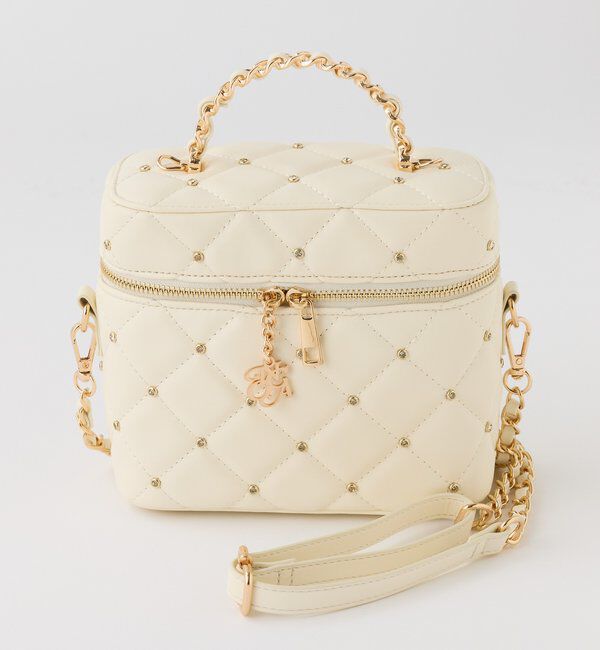  「WEB限定/チャーム付きキルティングバニティバッグ」|ショルダー・メッセンジャー|