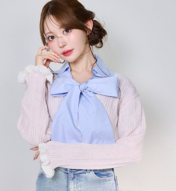  「配色カーディガン」|ニット・セーター|