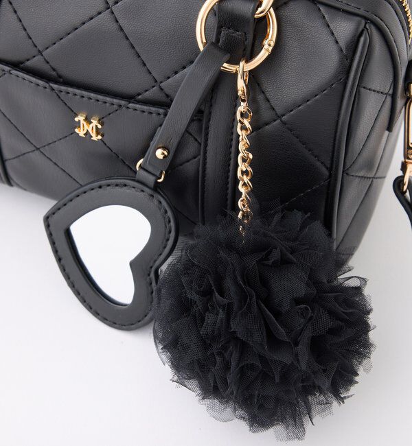  「ハートチャーム付きミニボストンバッグ」|ショルダー・メッセンジャー|