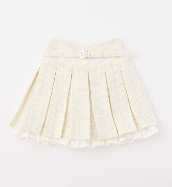  「【SMサイズ展開あり】ベルト付きレイヤードプリーツミニスカート」|その他|