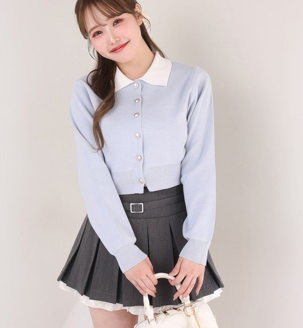  「【SMサイズ展開あり】ベルト付きレイヤードプリーツミニスカート」|その他|