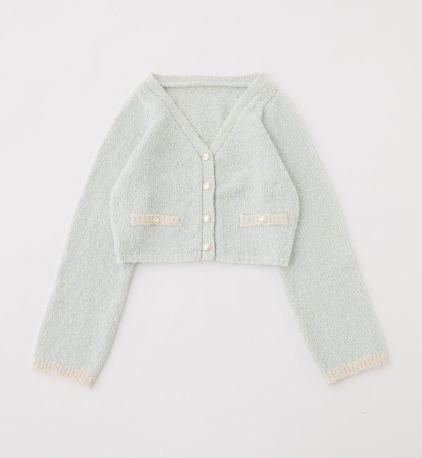  「【セットアップ可能】金ボタン配色カーディガン」|ニット・セーター|