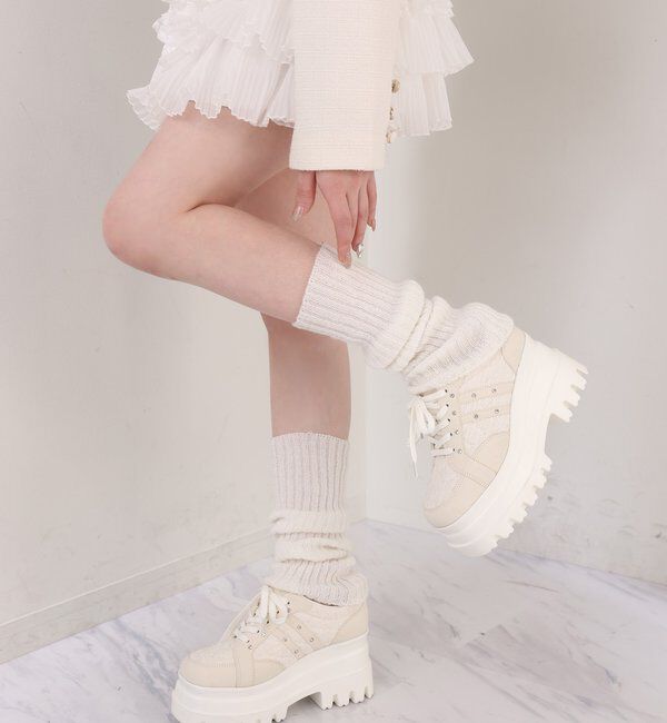  「ビジュー付きトリプルソールスニーカー」|その他|