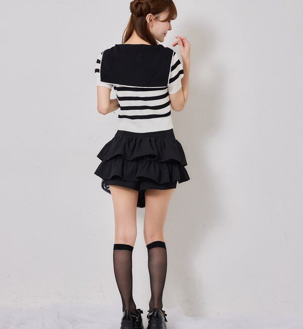  「セーラー半袖ニット」|ニット・セーター|