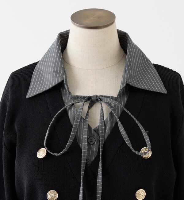  「【SMサイズ展開あり】シャツドッキングミニワンピース」|ワンピース|