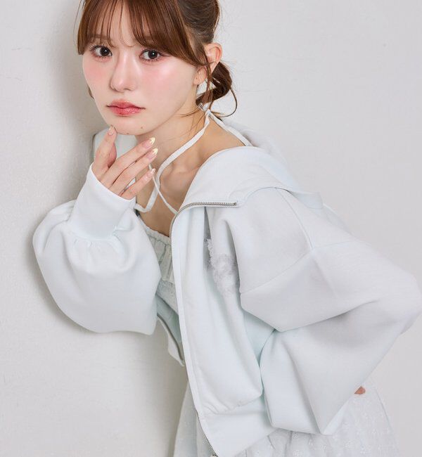  「【SMサイズ展開あり】肩リボンシャーリングワンピース」|ワンピース|