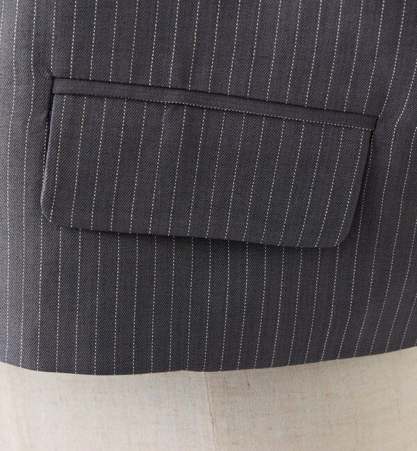  「【セットアップ可能】ビッグリボンテーラードジャケット」|ダウンベスト・ベスト|