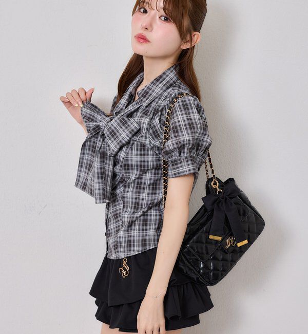  「チャーム付きティアードミニスカパン」|スカート|