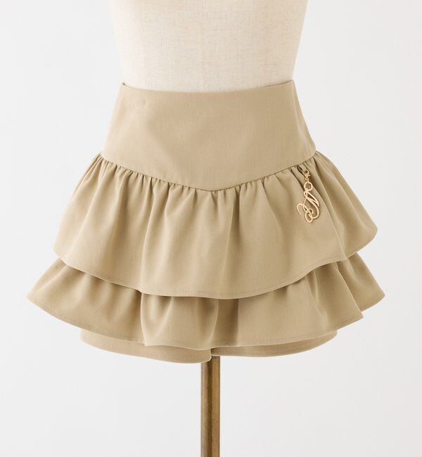  「チャーム付きティアードミニスカパン」|スカート|