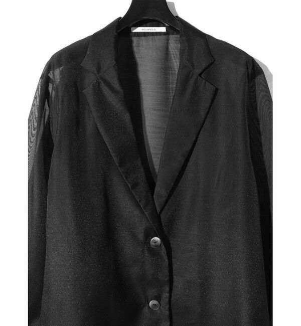 MIDIUMISOLID「MIDIUMISOLID for Ladies シアーシャツジャケット」|テーラードジャケット|