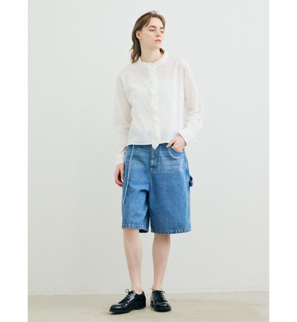 MARMARMAR「MARMARMAR フリルカラーシャツ」|シャツ・ブラウス|オフホワイト