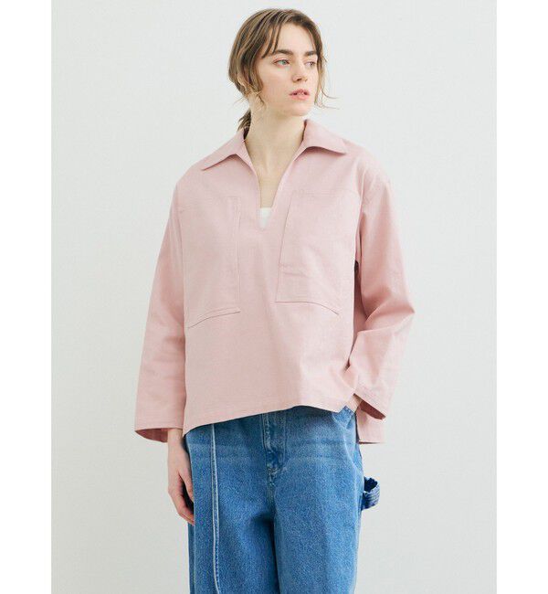 MARMARMAR「MARMARMAR ドリルスキッパーシャツ」|シャツ・ブラウス|