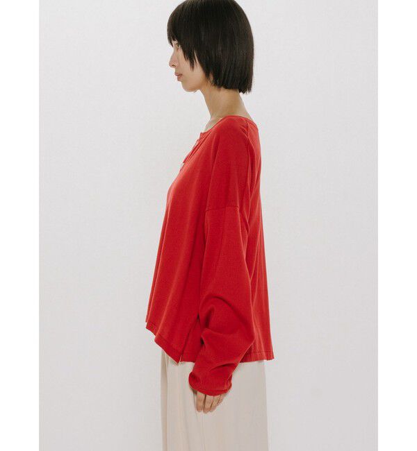 MIDIUMISOLID「MIDIUMISOLID for Ladies スキッパーワイドプルオーバー」|ニット・セーター|