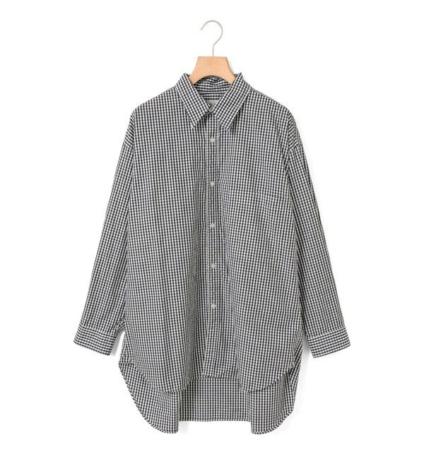 MidiUmi「MidiUmi パターンビッグシャツ」|シャツ・ブラウス|ブラックチェック