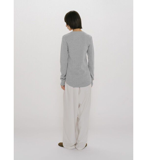 MIDIUMISOLID「MIDIUMISOLID for Ladies リブヘンリーネックプルオーバー」|Tシャツ・カットソー|