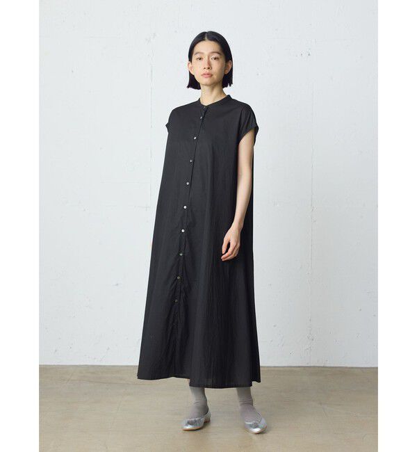 MidiUmi「MidiUmi ノースリーブプリーツシャツワンピース」|ワンピース|