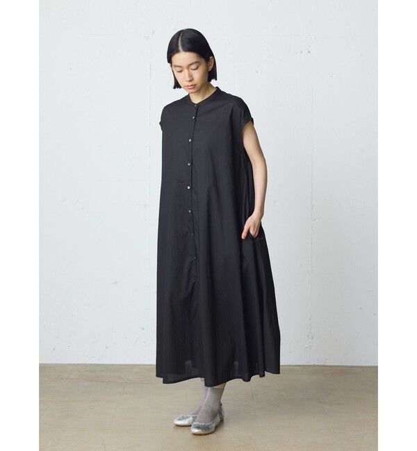 MidiUmi「MidiUmi ノースリーブプリーツシャツワンピース」|ワンピース|