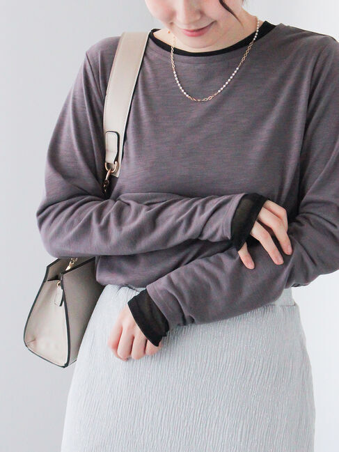 Te chichi TERRASSE「レイヤードセットロングTシャツ《2025spring catalog item》」|Tシャツ・カットソー|