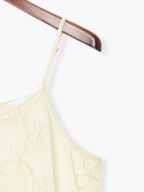 Te chichi TERRASSE「メッシュフラワーコードキャミワンピース《2025spring catalog item》」|ワンピース|