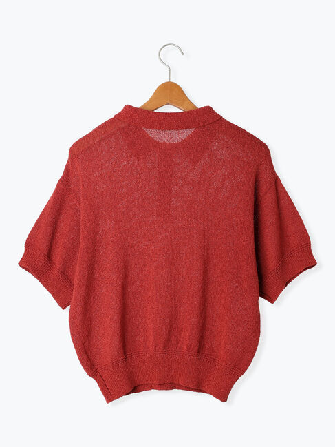 Lugnoncure「ブークレ半袖ポロニット」|ニット・セーター|