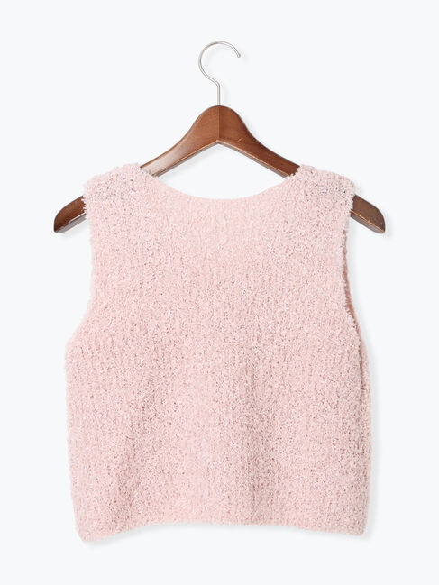 Te chichi TERRASSE「リボンヤーンニットベスト」|ニット・セーター|