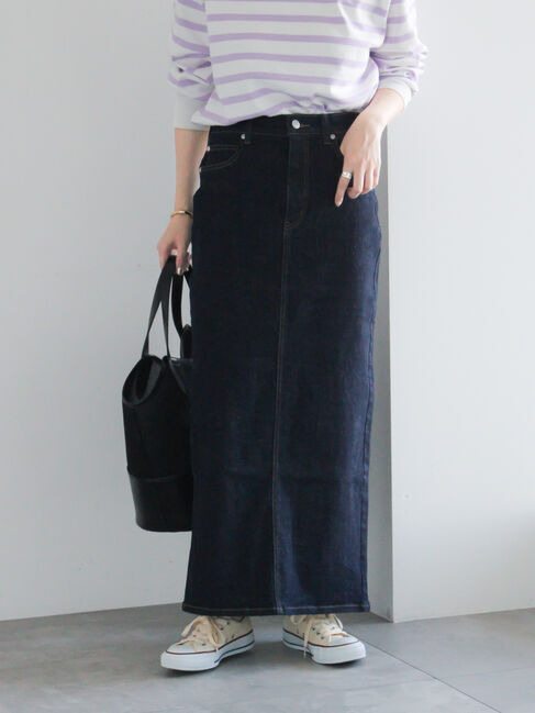 Te chichi「デニムトラペーズスカート」|スカート|