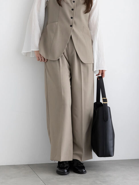 Te chichi「2タックワイドパンツ」|その他|モカ