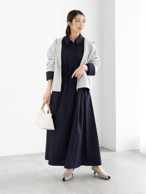 Te chichi「サイドホックフロントジップワンピース」|ワンピース|ネイビー