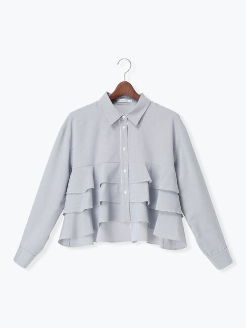 Te chichi「ティアードフリルクロップトシャツ」|シャツ・ブラウス|