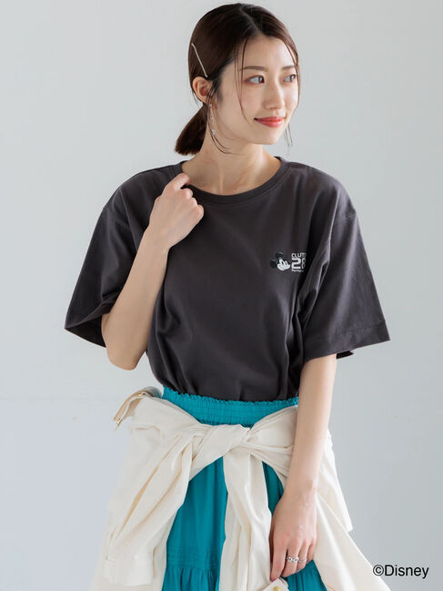 Te chichi「【Disney】MICKEY/ロゴプリントTシャツ」|Tシャツ・カットソー|