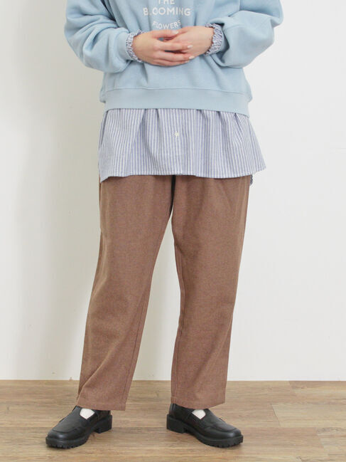 Samansa Mos2「ウール混テーパードパンツ」|その他|