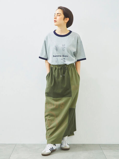 SM2「裏毛プリント配色アシメスカート」|スカート|