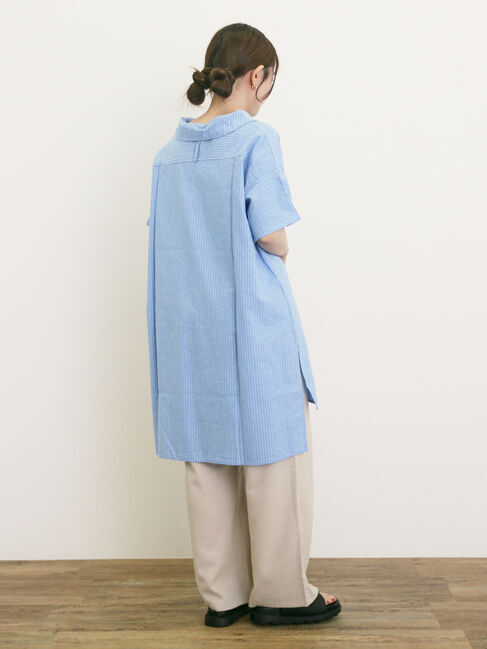 Samansa Mos2「レーヨン麻ゆるストレートパンツ」|その他|