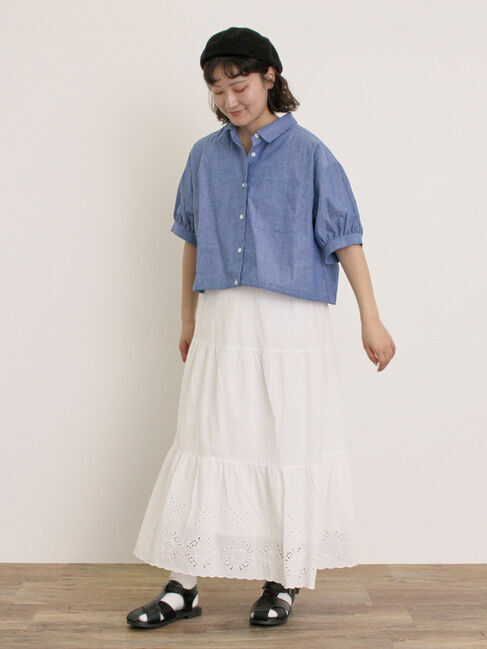 Samansa Mos2「ショート丈シャツ」|シャツ・ブラウス|