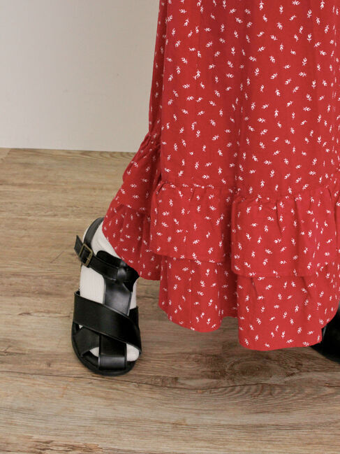 Samansa Mos2「柄アソート裾ティアードスカート」|スカート|