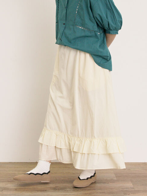 Samansa Mos2「柄アソート裾ティアードスカート」|スカート|