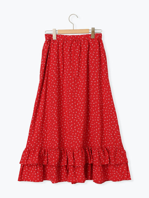 Samansa Mos2「柄アソート裾ティアードスカート」|スカート|