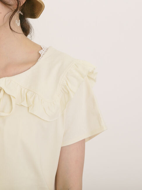 Samansa Mos2「セーラー襟Tシャツ」|Tシャツ・カットソー|