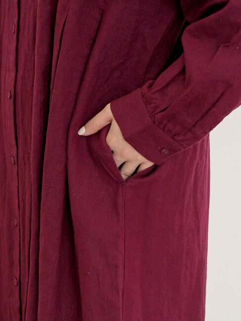 Samansa Mos2「【Cross&times;Linen】タックワンピース《S/Mサイズ》」|ワンピース|