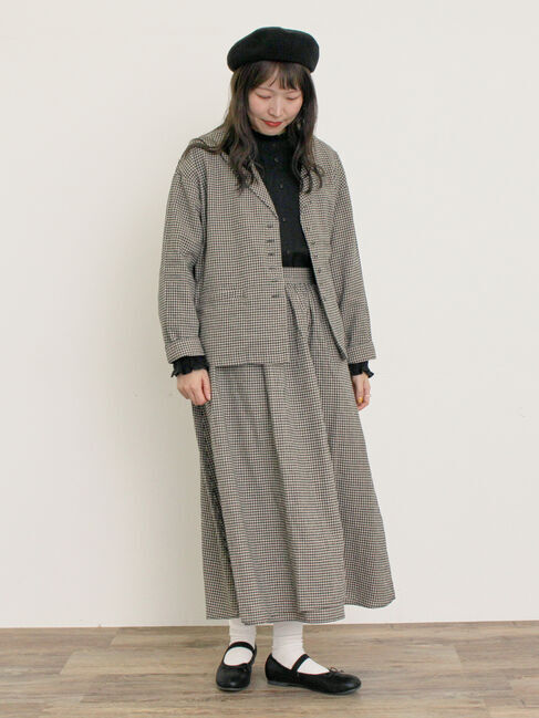 Samansa Mos2「【Cross&times;Linen】ラップ風スカート」|スカート|